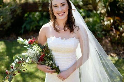 Ivory Lace Helen Fontaine wedding dress 