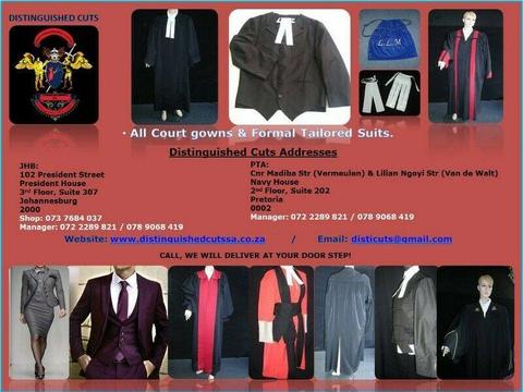 COURT GOWNS FOR ATTORNEYS ADVOCATE SC JUDGES JACKETS W/COATS BIBS 
