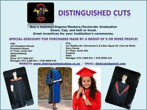 GOWNS OF GRADUATION FOR DIPLOMA DEGREE & PhD 