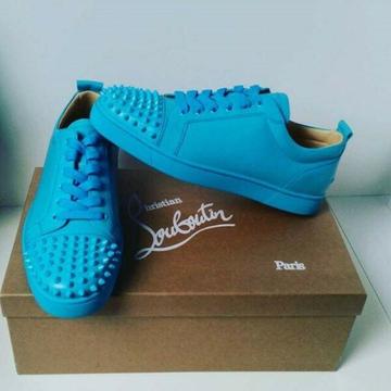 Pacific Blue Christian Louboutin junior top Sneakers 