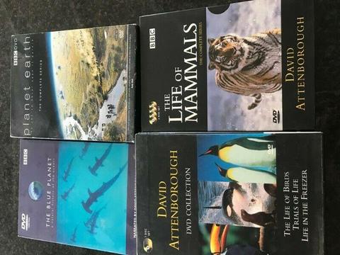 David Attenborough DVD and Blue Ray sets 