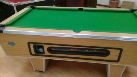 New coin operated pool table  
