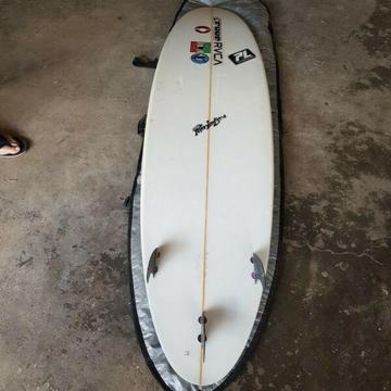 7ft Peter Lawson surf board 