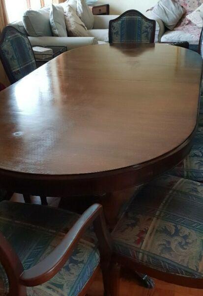 Reproduction Antique Dining Table .. Chairs ..Sideboard 