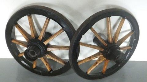 Antique Wooden Cart Wheels(SKU 19) 
