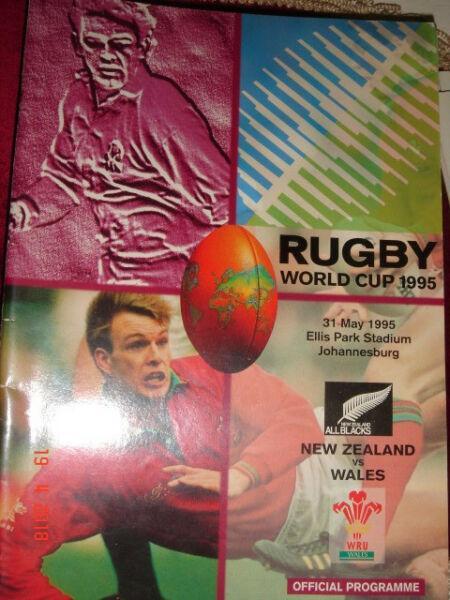 Rugby World Cup 1995, Official program New Zeeland vs Wales 