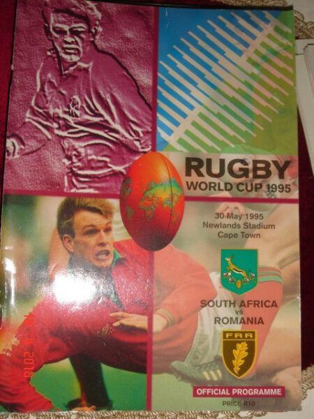 Rugby World Cup 1995, Official program South Africa vs Romania 