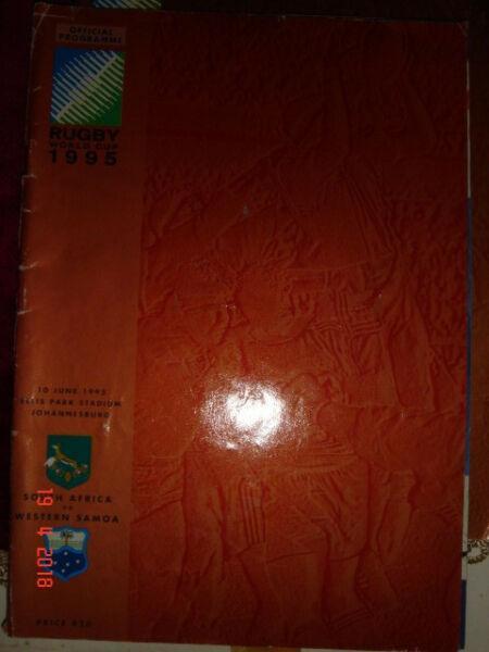 Rugby World Cup 1995, Official program South Africa vs Western Samoa 