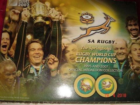 Rugby World Cup 1995-2007, Springboks Official Medalion Collection 
