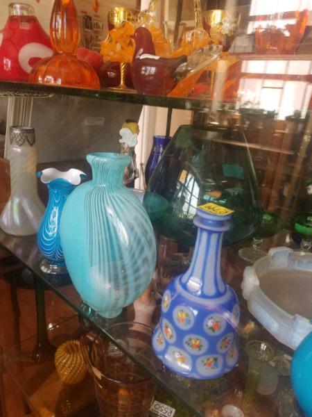 Plenty of Murano glass in shop 