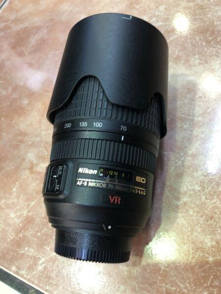 Nikon lens 70-300mm G ED VR 