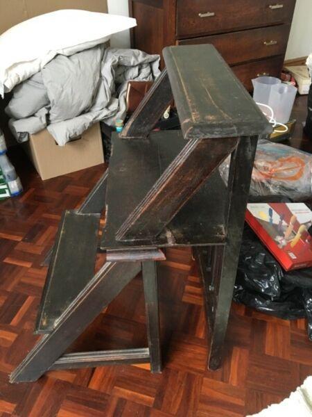 Solid wood chair/ ladder 