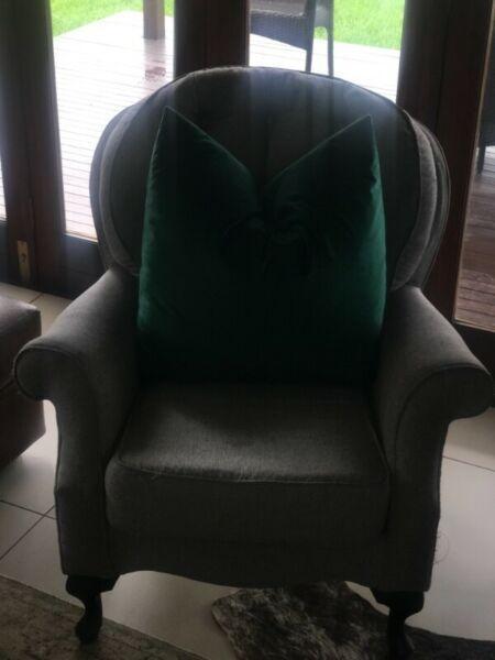 2 x wingback chairs 