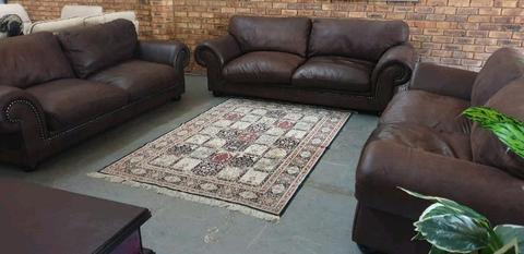 Coricraft full leather 2.6m couches X3 as new R 12500 each 