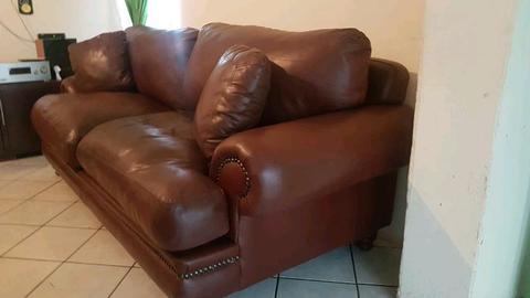 Leather couches 