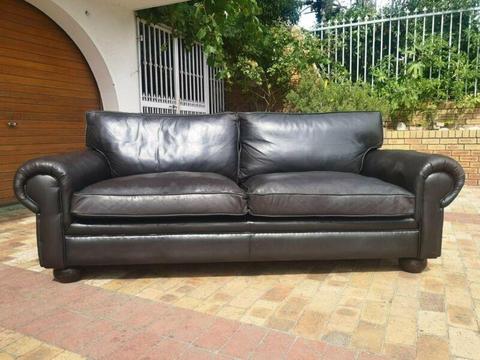 Large Buffalo Leather Couch 3 Seater 2.3 mtrs AVAILABLE Price Negotiable Call Bobby 0764669788 
