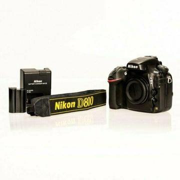 Mint Condition Professional 36MP Nikon D800 DSLR Body 