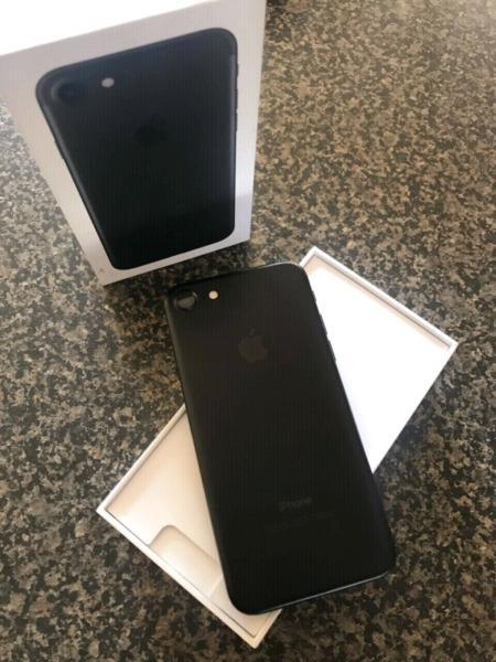 Iphone 7 With Box ( Like New ) Silver And Black Color For Sale 
