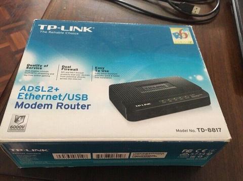 ADSL 2+ Ethernet/ USB modem router 