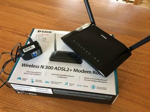 D-Link Wireless Modem Router N300 ADSL2+ 