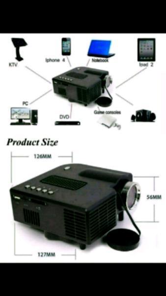 Brand New Mini HDMI LED projector/Support computer TV USB SD 