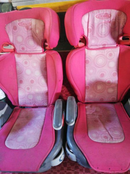 Graco pink car booster seats x 2 