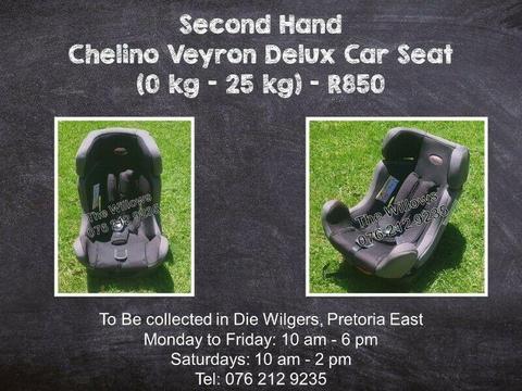 Second Hand Chelino Veyron Delux Car Seat (0 kg - 25 kg) 