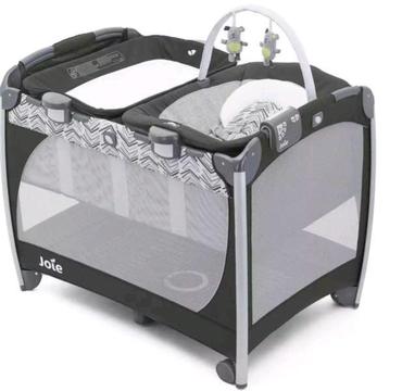 Joie baby cot, Diaper Changer and Bouncer 