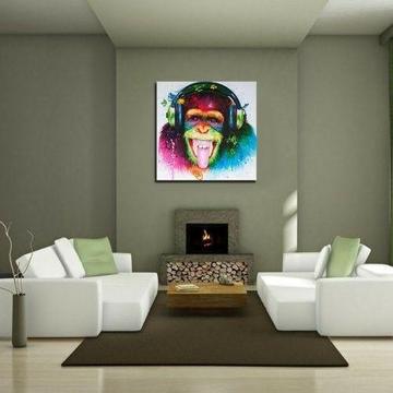 Modern Frameless Canvas Art Print Creative Home Decoration - COLORFUL 20 X 20 INCH (50CM X 50CM)  