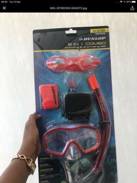 Swimming and snorkeling set 