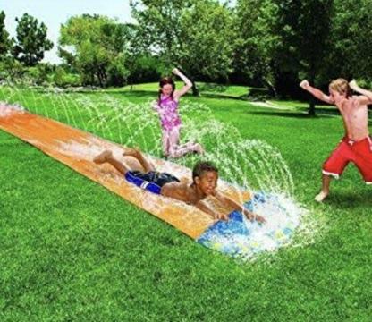 Water slide for grass 
