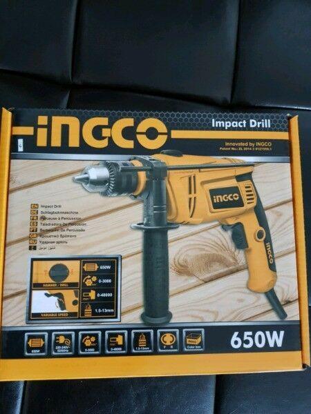 INGCO IMPACT DRILL 13MM NEW R700 - 12 MONTHS BACK-UP SERVICE 