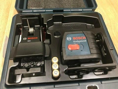 Bosch GLL 2-15 Self-Leveling Cross-Line Laser Kit Complete in Case 