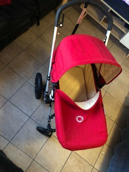 Bugaboo Frog Neon Red with extras 
