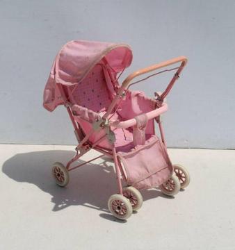 Vintage Kids Toy Doll Stroller Pram  