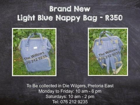 Brand New Light Blue Nappy Bag 