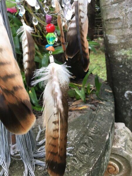 Falcon feather earrings 