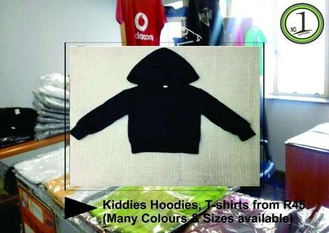 Kids Hoodies, Adults Hoodies, Tracksuits, Polar Fleece jackets, Stringer Vests 