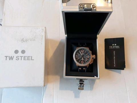 Original tw steel mens watch full Chronograph cs73 sell or swop for phone. 7950 new 