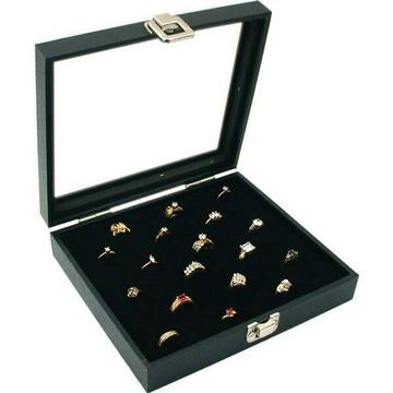 Gift Ideas! 36 Slot Ring Jewellery Display Case- Storage holder 