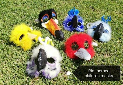 Rio themed childrens Masks 