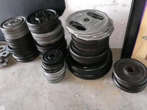 various weights and bars 
