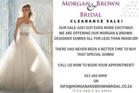 Morgan & Brown Bridal Clearance Sale 