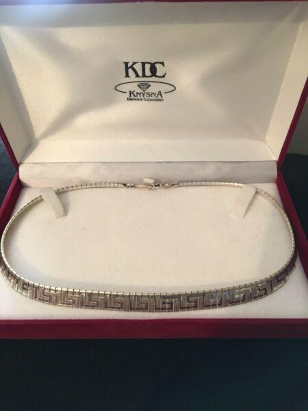 Knysna Diamond Corporation - Bassano Collection, Italy Silver 925 Necklace - 42.5cm! 