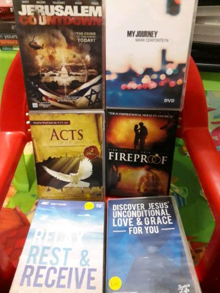Various christian dvds for sale 