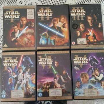 DVDs Star Wars set 