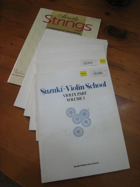 Suzuki Violin School Books Part 1 to Part 7 & Strictly Strings Lessons 