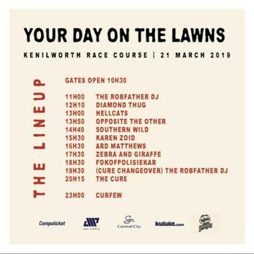 Rock on the Lawns ft. The Cure concert tickets-Kenilworth Racecourse 