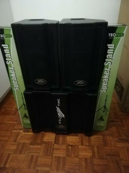Brand new Peavey Triflex ll 1000 watt Portable PA System including speaker stands for R16000. 00 