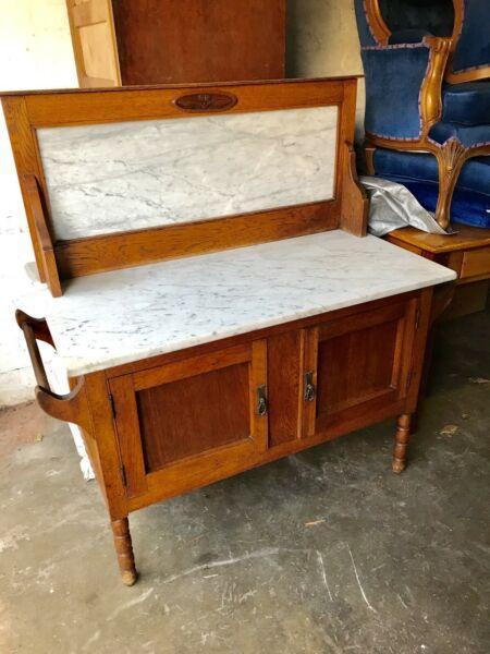 Marble top wash stand  